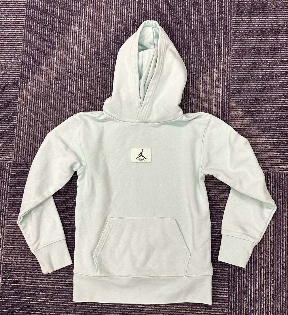 Jordan Flight Essentials Statement Fleece Hoodie Seafoam Green